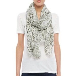 Michael Stars vintage python print tissue scarf